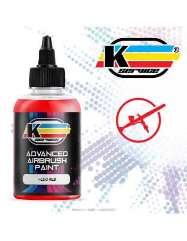 Airbrush Fluorescent Paint Neon Red Acrylic Water Based - 50ml