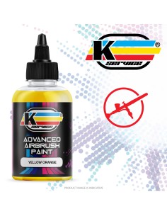 YELLOW ORANGE PROFESSIONAL ACRYLIC AIRBRUSH PAINT MATT 50ML