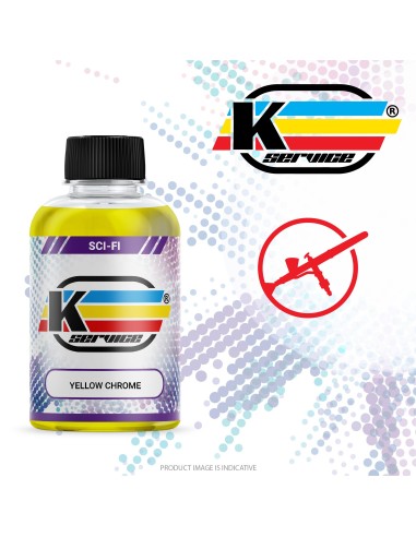 YELLOW CHROME ACRYLIC AIRBRUSH PAINT - 30ML