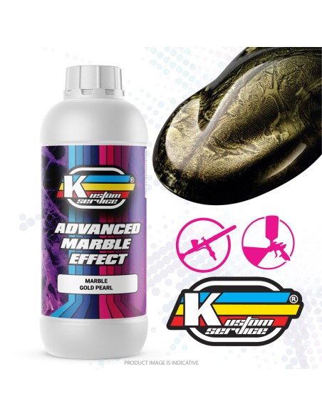 Custom Marmorisierte Farbe Perlatgold