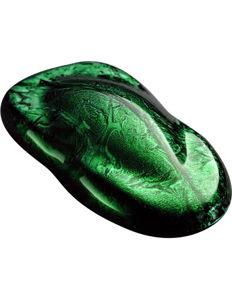 Marblized Airbrush Custom Paint Green