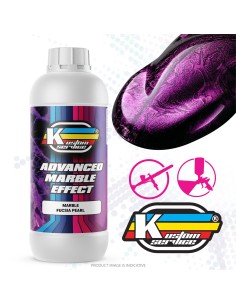 Marblized Airbrush Custom Paint Fuchsia