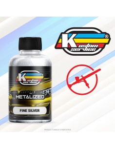 Acrylic Airbrush Metallized Fine Silver Water Based 30ML
