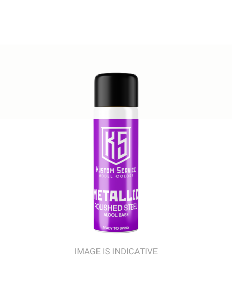 Polished Steel Metallic Effect Alcohol Base Scale Model Airbrush Paint 30ml – CHR03