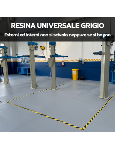 Resina Pavimenti GRIGIO CEMENTO Garage Officine...