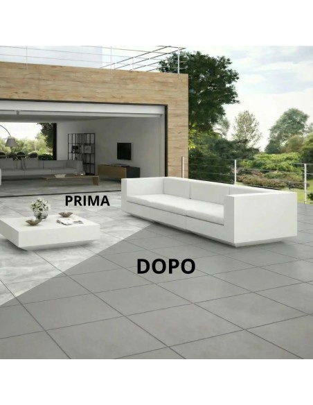 Resina Pavimenti GRIGIO CEMENTO Garage Officine Appartamenti Terrazze Piscine Docce